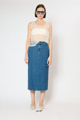 SLEEVELESS ORGANZA TOP